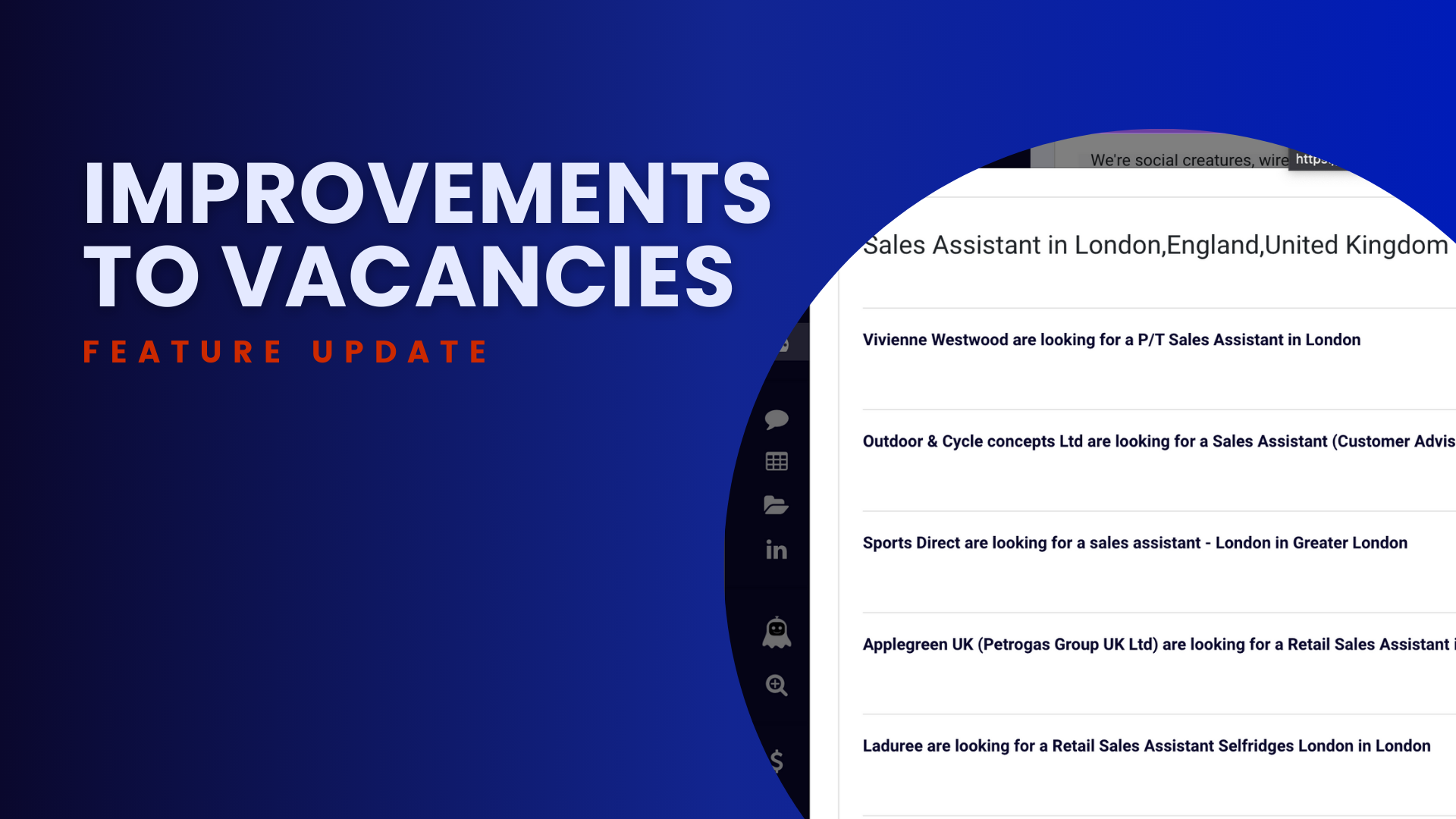 Improvements to vacancies